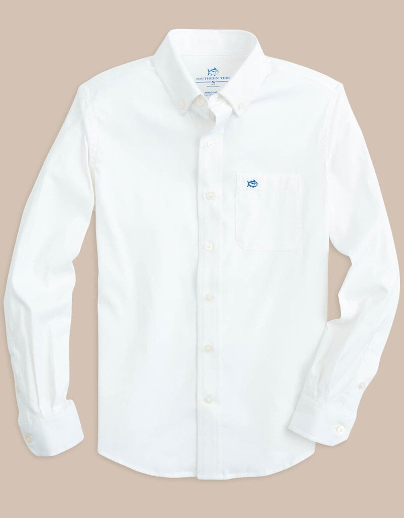 Southern Tide Solid IC Sportshirt Classic White
