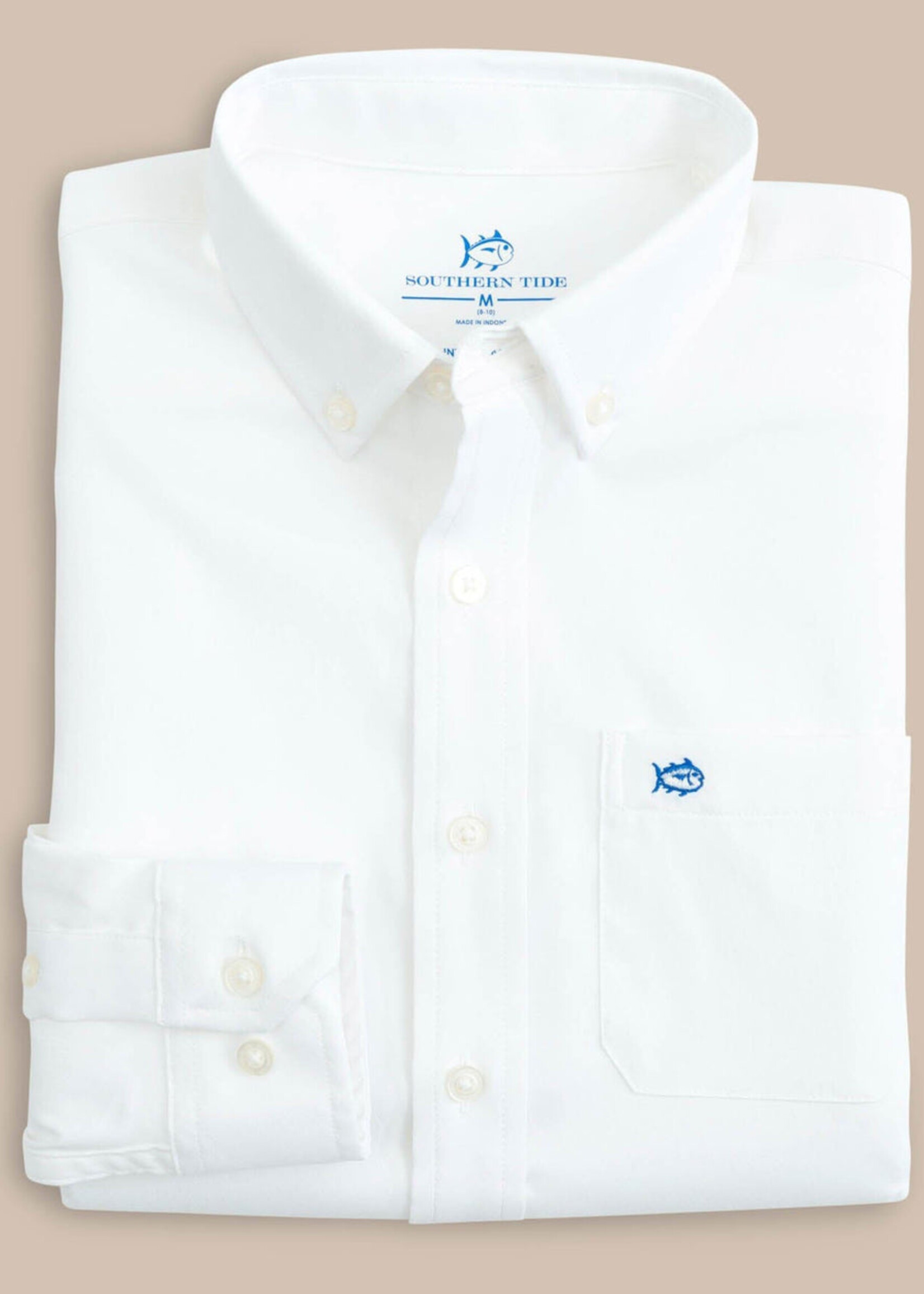 Southern Tide Solid IC Sportshirt Classic White