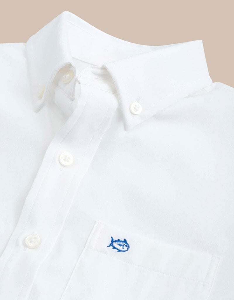 Southern Tide Solid IC Sportshirt Classic White