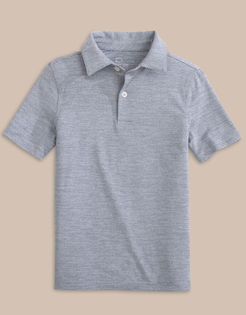 Southern Tide S/S Driver Spacedye Perf Polo Navy
