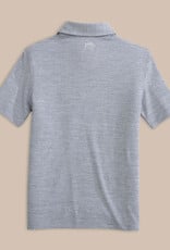 Southern Tide S/S Driver Spacedye Perf Polo Navy