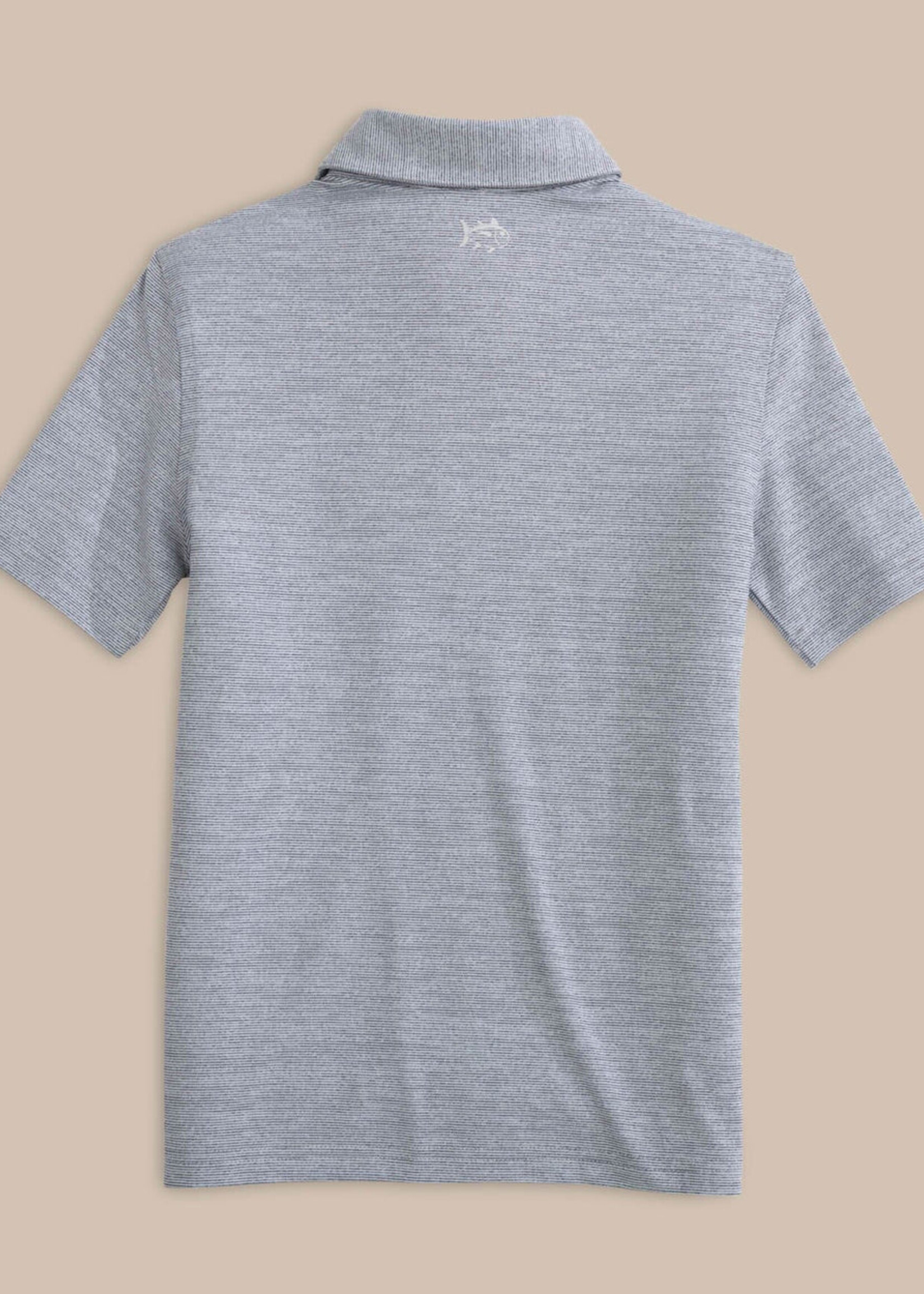 Southern Tide S/S Driver Spacedye Perf Polo Navy