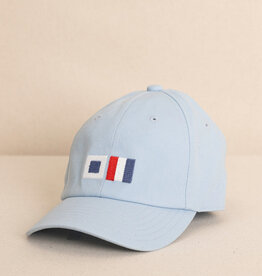 Southern Tide Kids ST Flag Leather Strap Hat