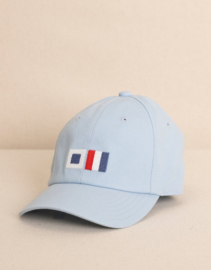 Southern Tide Kids ST Flag Leather Strap Hat