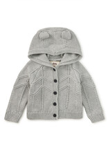 Tea Collection Creature Comfort Baby Cardigan H Grey
