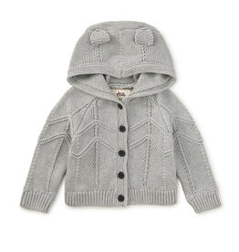 Tea Collection H Grey Creature Comfort Baby Cardigan