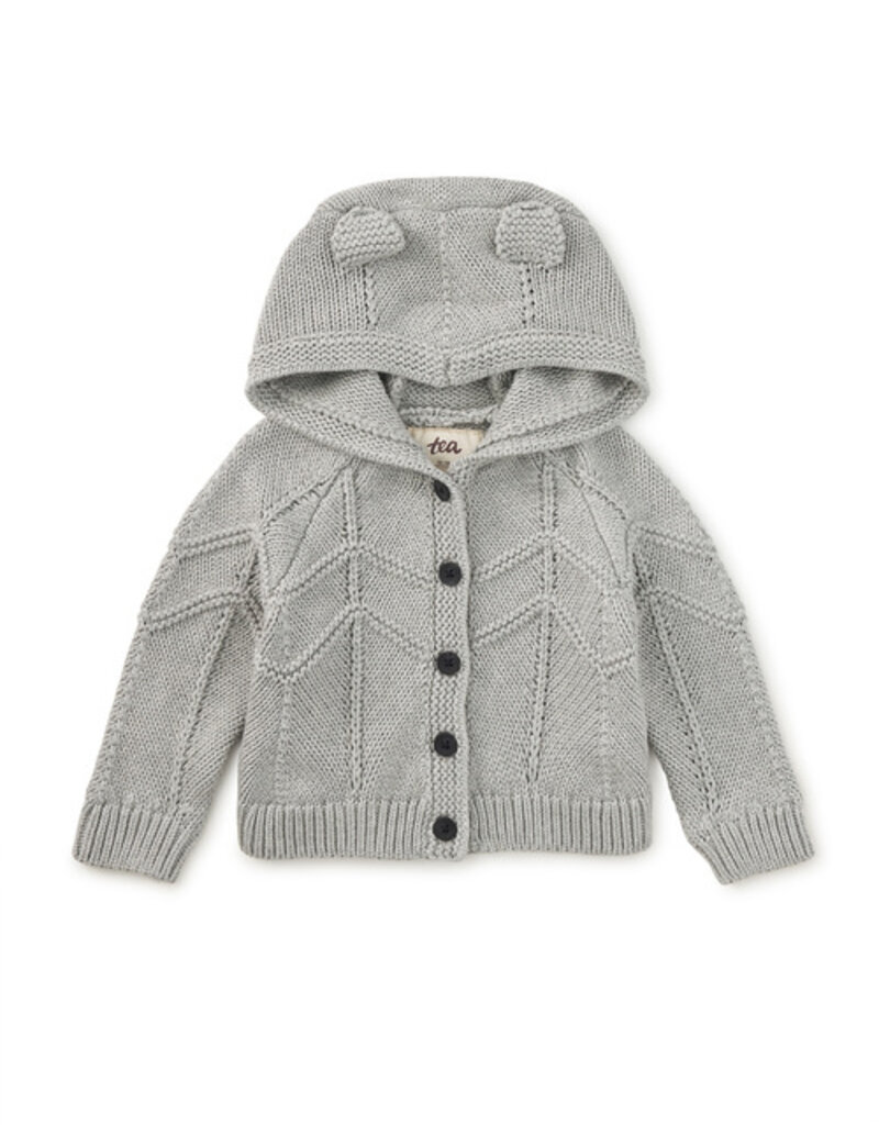 Tea Collection Creature Comfort Baby Cardigan H Grey