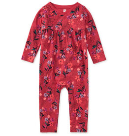 Tea Collection Wrap Neck Romper Vintage French Flowers