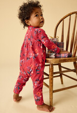 Tea Collection Wrap Neck Romper Vintage French Flowers