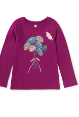 Tea Collection Butterfly Bouquet Graphic Tee Cosmic Berry