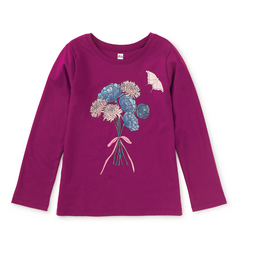 Tea Collection Butterfly Bouquet Graphic Tee Cosmic Berry