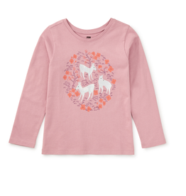 Tea Collection Pearly Deer Graphic Tee