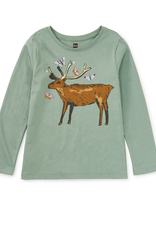 Tea Collection Deer and Butterflies Graphic Tee