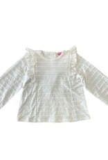 Bisby Ruffle Blouse White Scallop