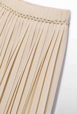 Abel & Lula Midi Lame Skirt Oat