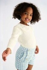 Abel & Lula Soft Aqua Plaid Shorts