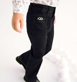 Abel & Lula Flare Denim Black Pants