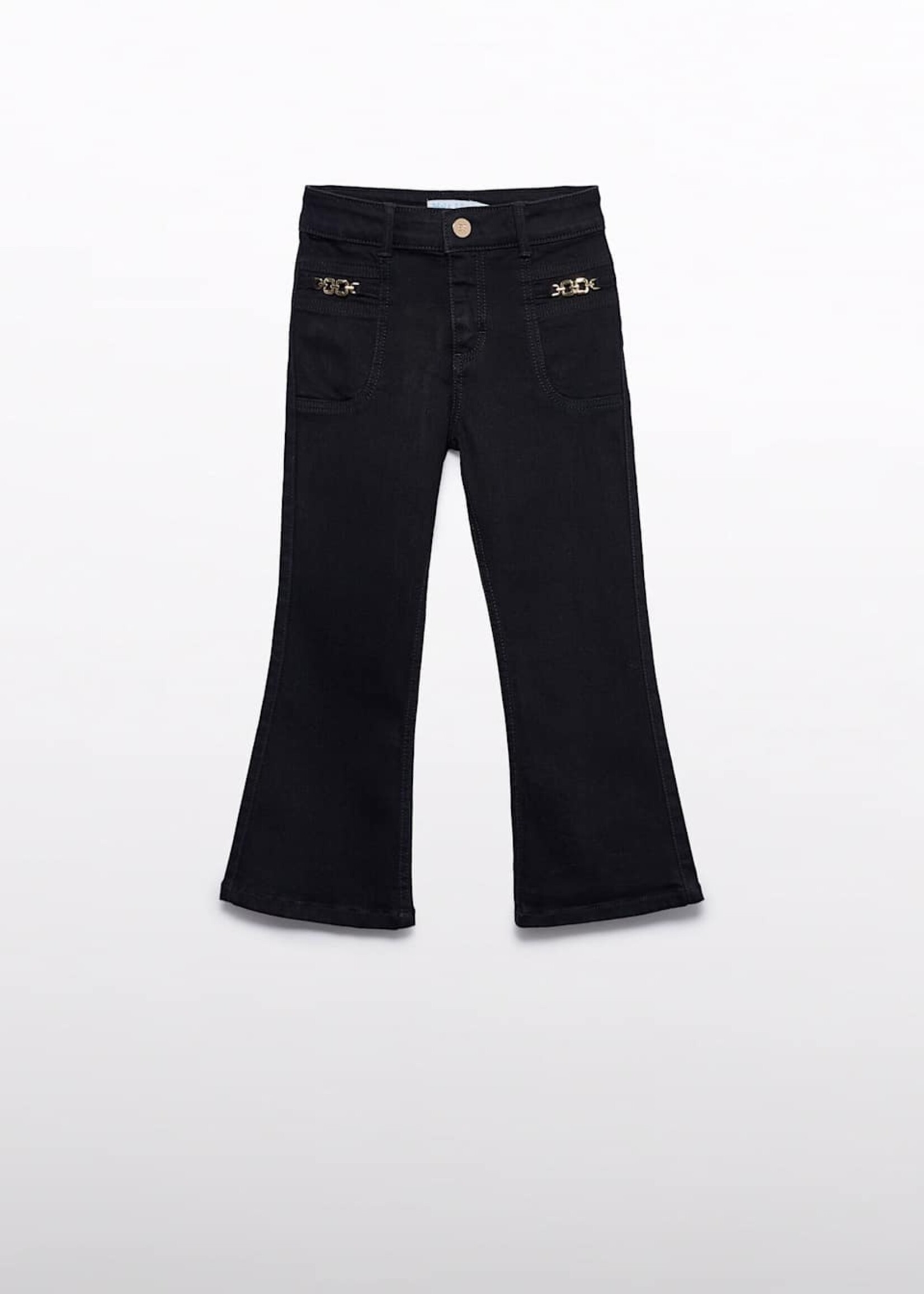 Abel & Lula Flare Denim Black Pants