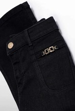 Abel & Lula Flare Denim Black Pants