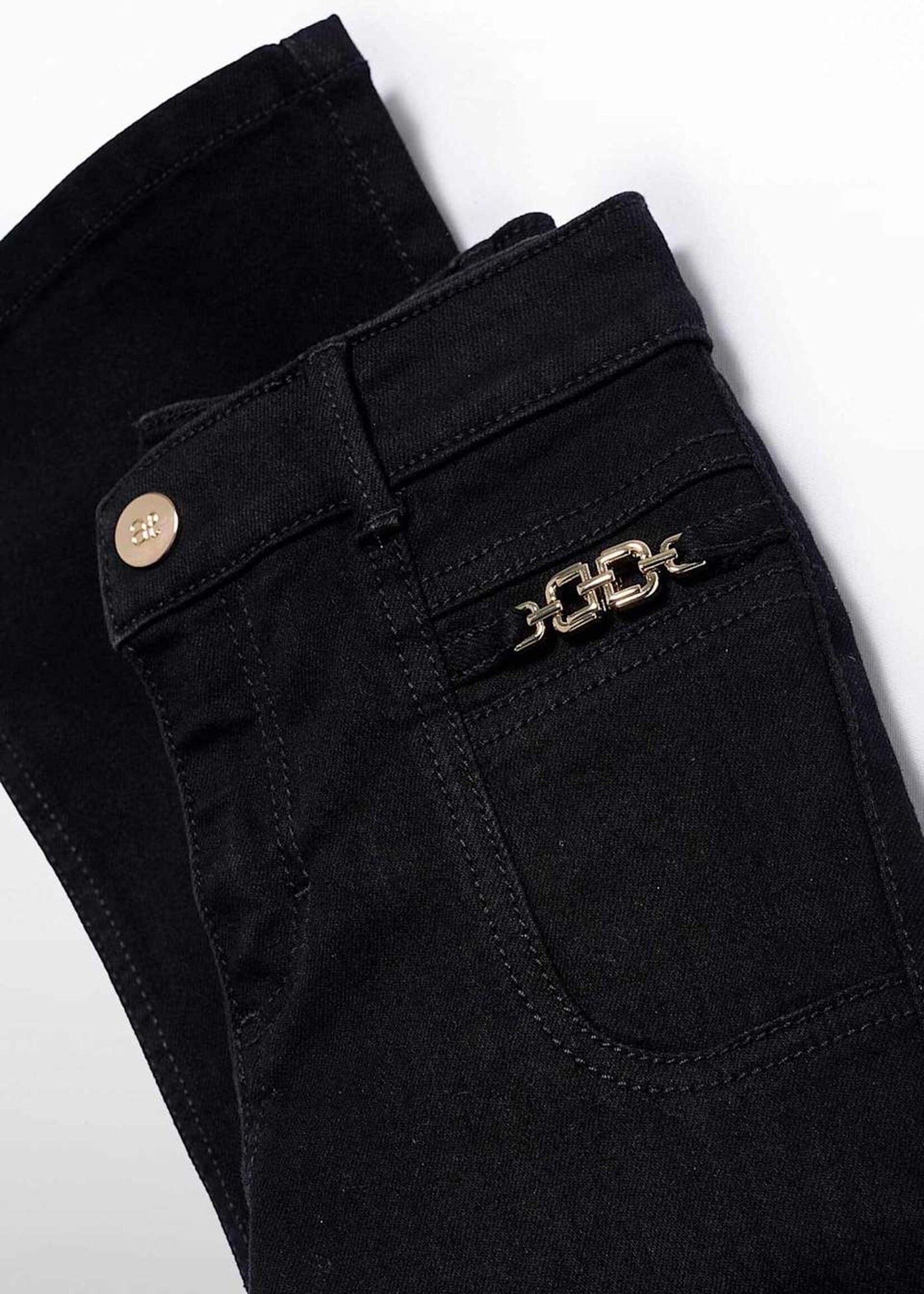 Abel & Lula Flare Denim Black Pants