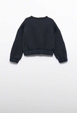 Abel & Lula Black Pullover w/Rhinestone