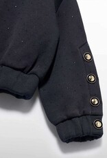 Abel & Lula Black Pullover w/Rhinestone