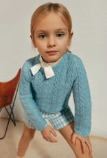 Abel & Lula Soft Aqua Knit Sweater