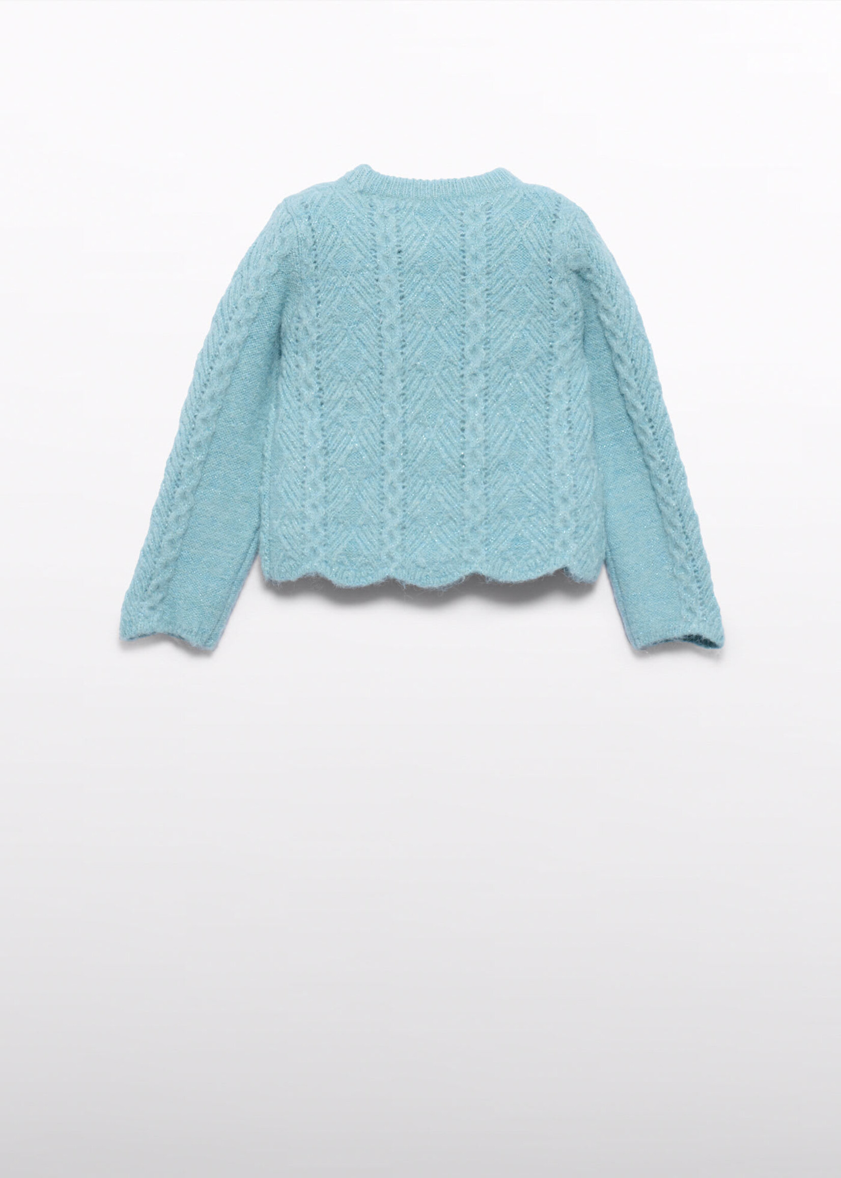 Abel & Lula Soft Aqua Knit Sweater