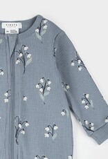 Petit Lem SNOWBELL PRINT DUSTY BLUE SLEEPER