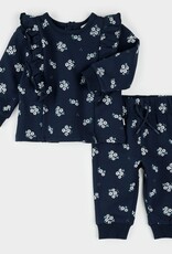 Petit Lem FLORAL PRINT BLUE PANT SET