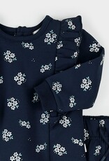 Petit Lem FLORAL PRINT BLUE PANT SET