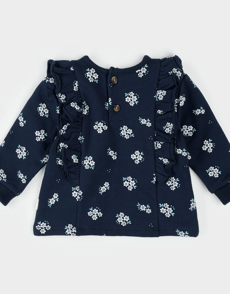 Petit Lem FLORAL PRINT BLUE PANT SET