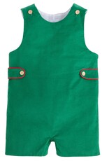 Little English Button Tab John John Evergreen Corduroy