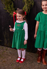 Little English Button Panel Jumper Evergreen Corduroy