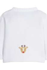 Little English Crochet Cardigan Reindeer
