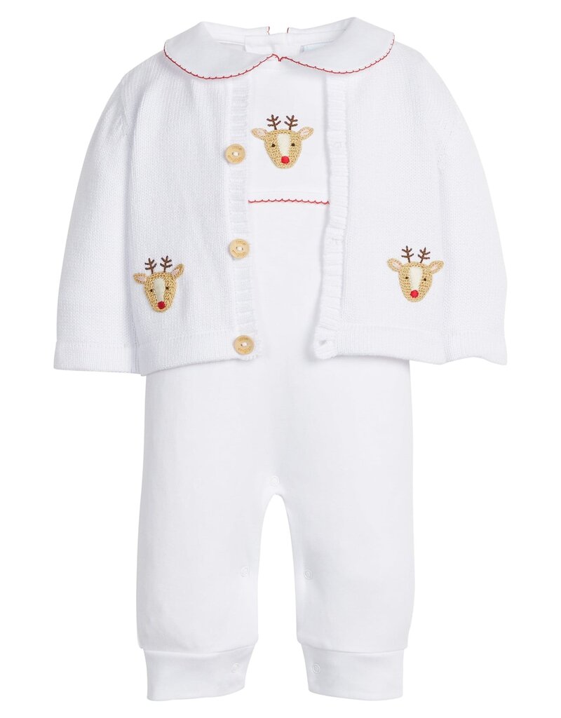 Little English Crochet Playsuit Reindeer
