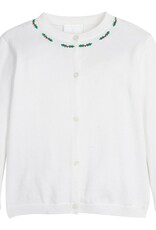 Little English Embroidered Essential Cardigan Holly