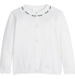Little English SALE Embroidered Essential Cardigan Holly