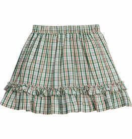 Little English Flounce Skirt Mistletoe Tartan