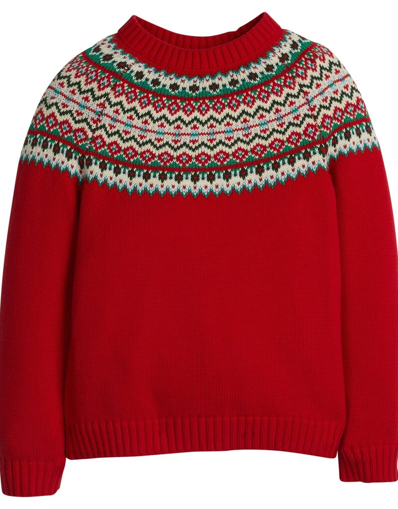 Little English Holiday Fair Isle Sweater