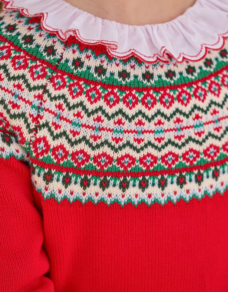 Little English Holiday Fair Isle Sweater