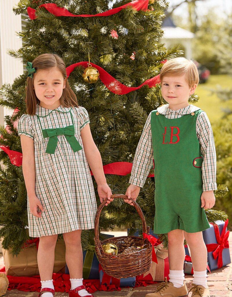 Little English Marisa Dress Mistletoe Tartan