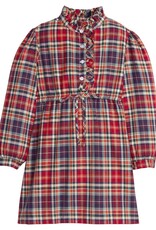 Little English Ruffled Shirt Dress Middleburg Plaid