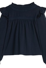 Little English Shannon Blouse Navy