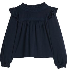 Little English Shannon Blouse Navy
