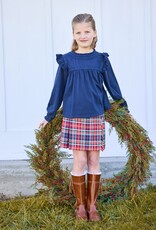Little English Shannon Blouse Navy