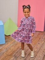 Bisby SALE. Positano Dress L/S Foxcroft Winter Floral