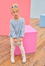Bisby Anita Top Sky Dobby Stripe