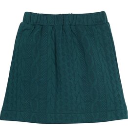 Bisby SALE Quilted Mini Skirt Emerald Cable