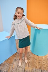 Bisby Quilted Mini Skirt Emerald Cable